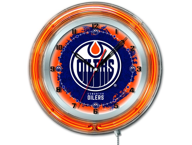 Holland Bar Stool Co. NHL Licensed 19" Neon Clock