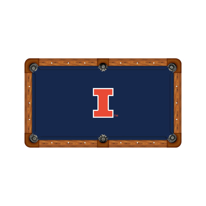 Wave 7 NCAA Alternate Logo Billiard Cloth - 8ft