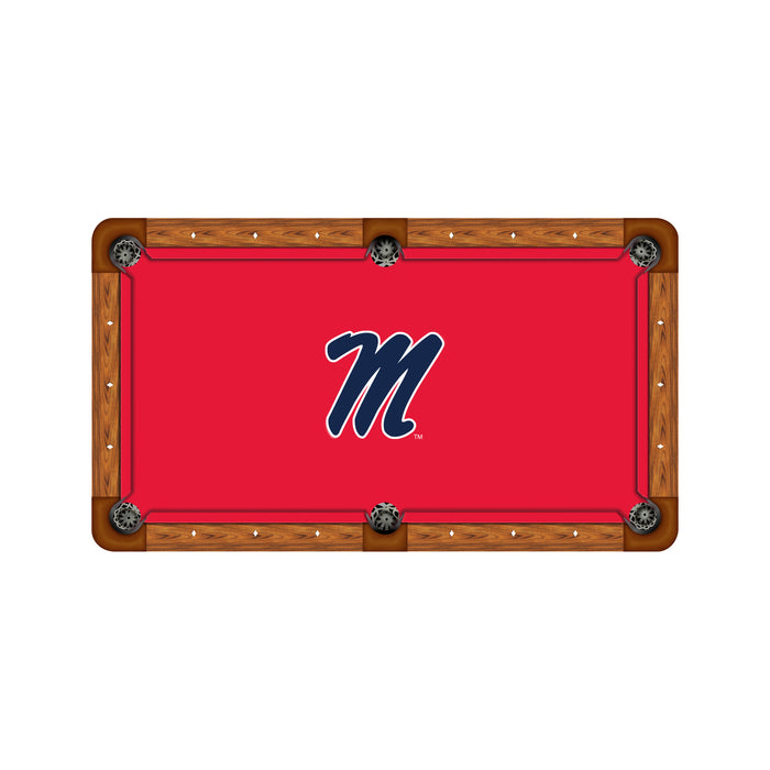 Wave 7 NCAA Alternate Logo Billiard Cloth - 8ft