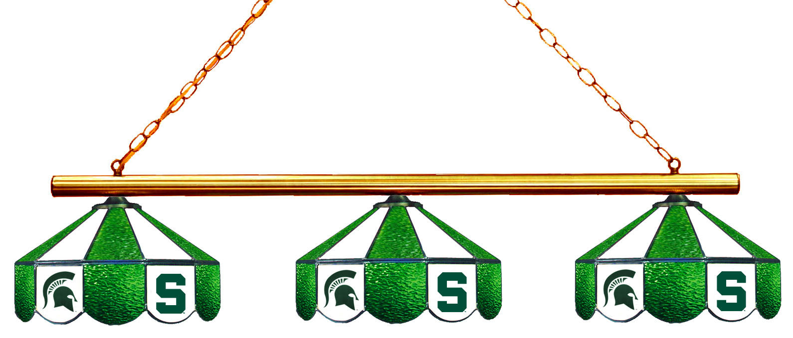 Wave7 NCAA Tiffany 3-Light Game Table Light