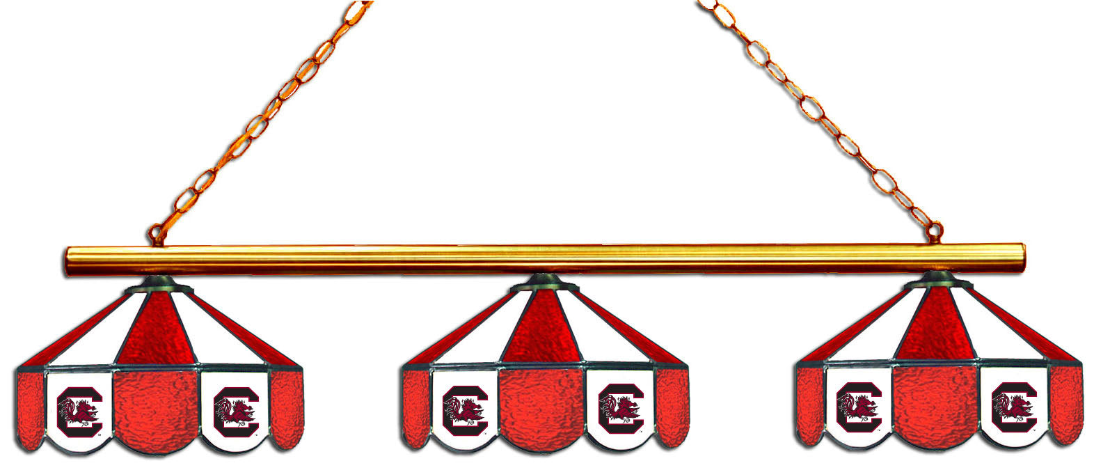 Wave7 NCAA Tiffany 3-Light Game Table Light