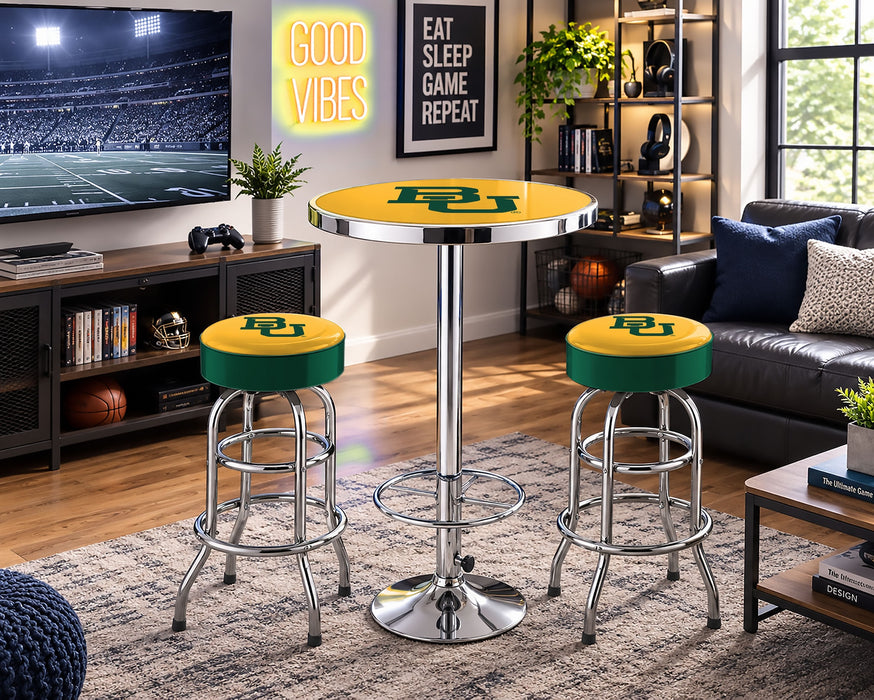 NCAA Licensed Pub Table & Two Barstool Set