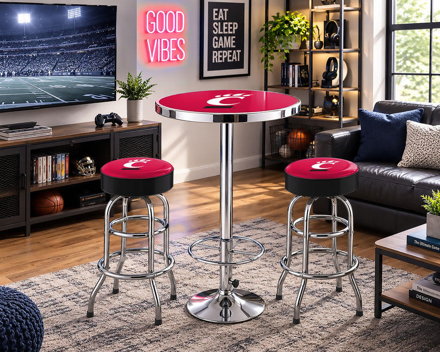 NCAA Licensed Pub Table & Two Barstool Set