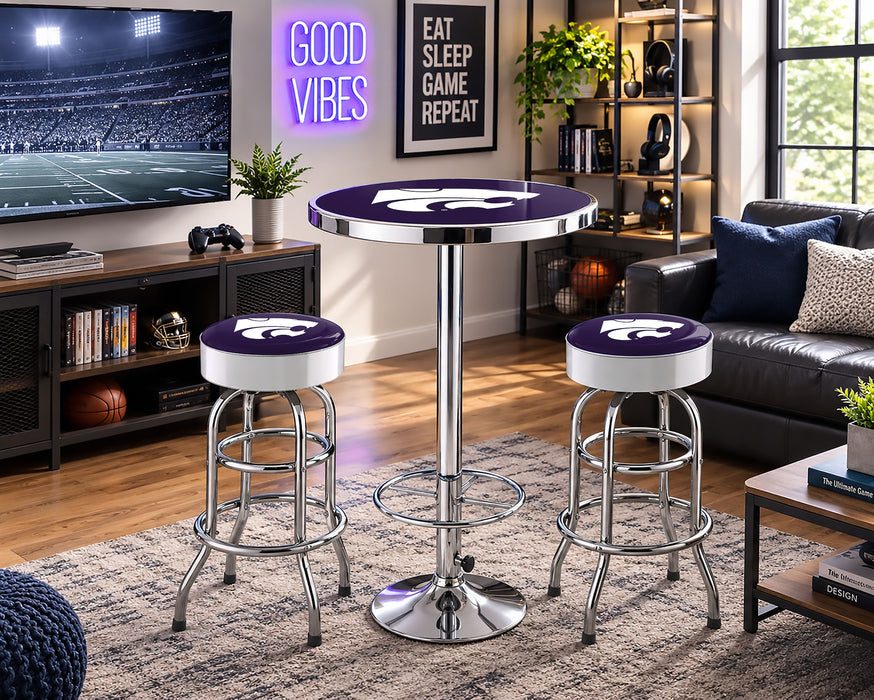NCAA Licensed Pub Table & Two Barstool Set