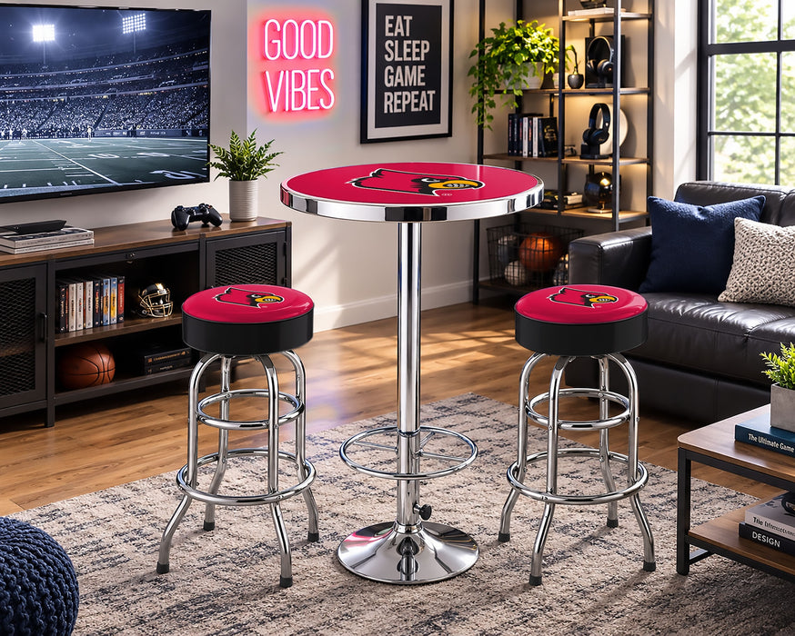 NCAA Licensed Pub Table & Two Barstool Set