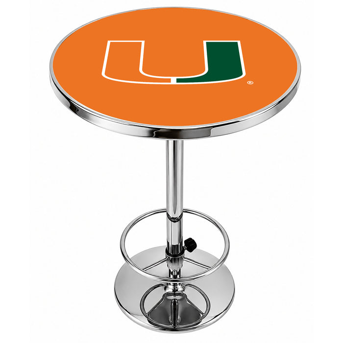 NCAA Licensed Chrome Pub Table