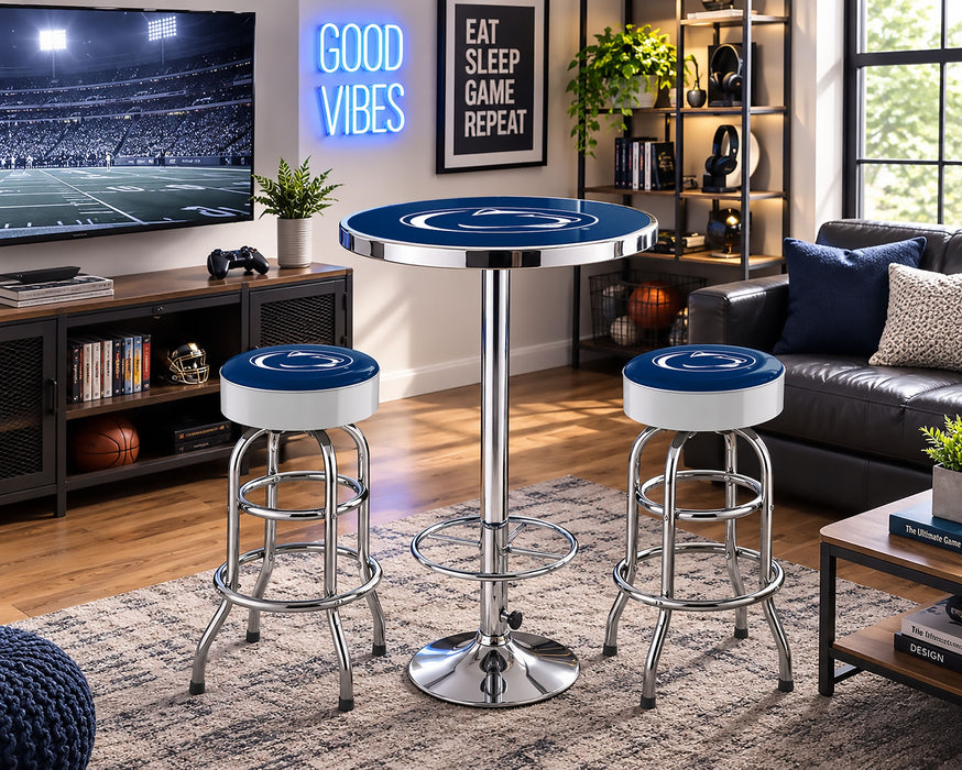 NCAA Licensed Pub Table & Two Barstool Set