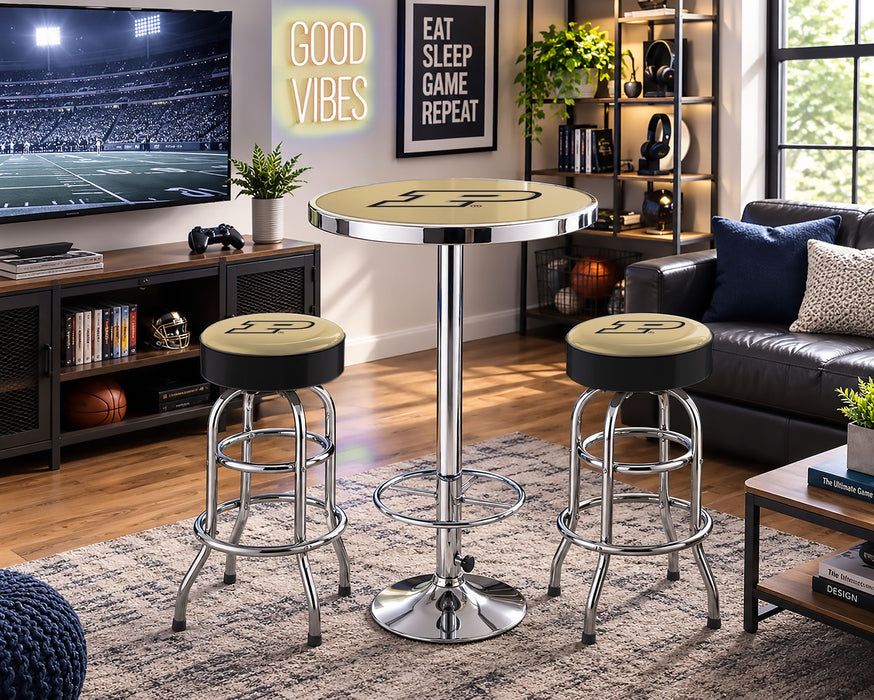 NCAA Licensed Pub Table & Two Barstool Set