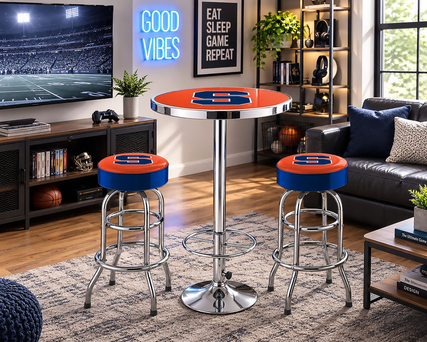 NCAA Licensed Pub Table & Two Barstool Set