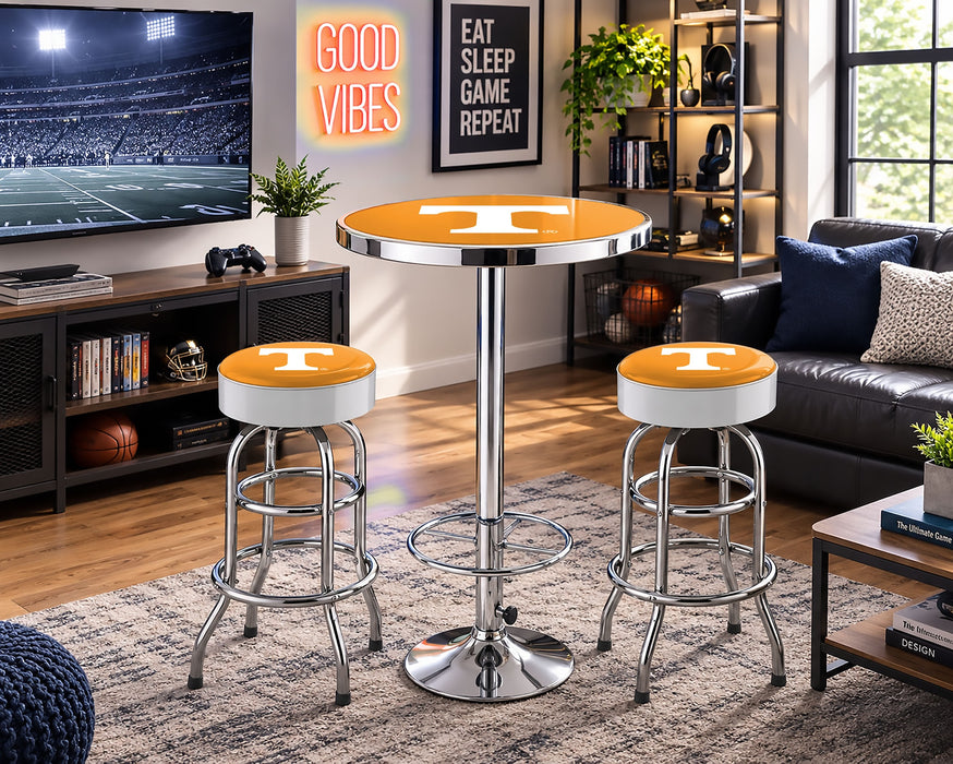 NCAA Licensed Pub Table & Two Barstool Set