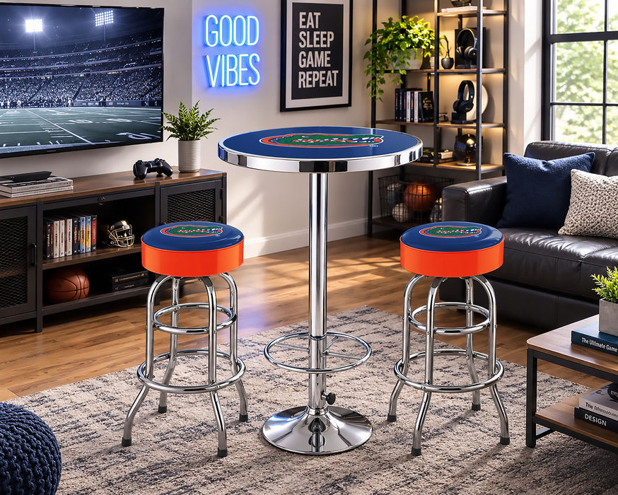 NCAA Licensed Pub Table & Two Barstool Set