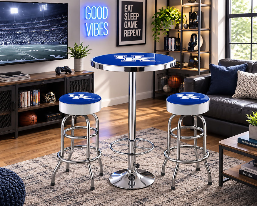 NCAA Licensed Pub Table & Two Barstool Set