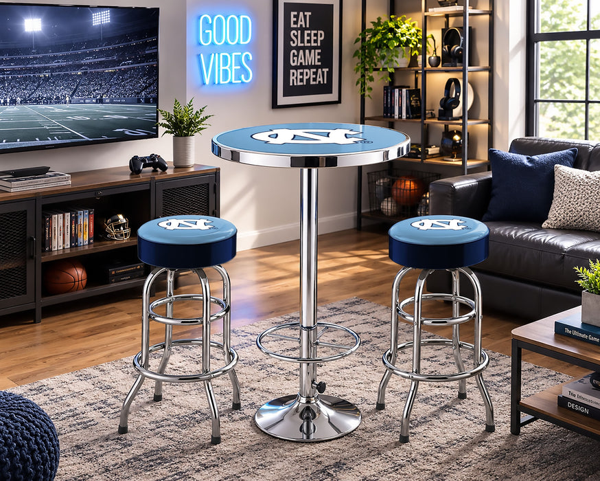 NCAA Licensed Pub Table & Two Barstool Set