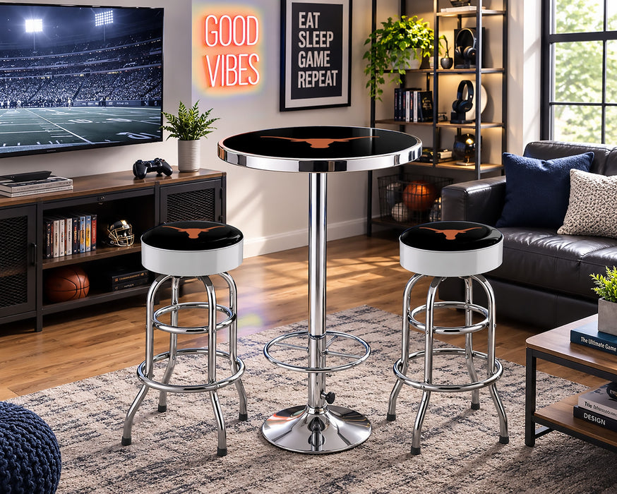 NCAA Licensed Pub Table & Two Barstool Set