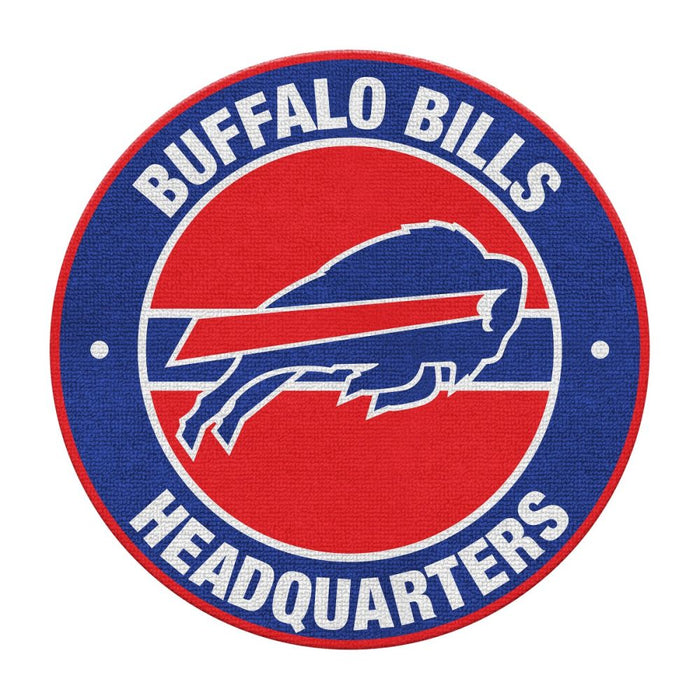 Officially Licensed NFL Round Headquarter Rugs