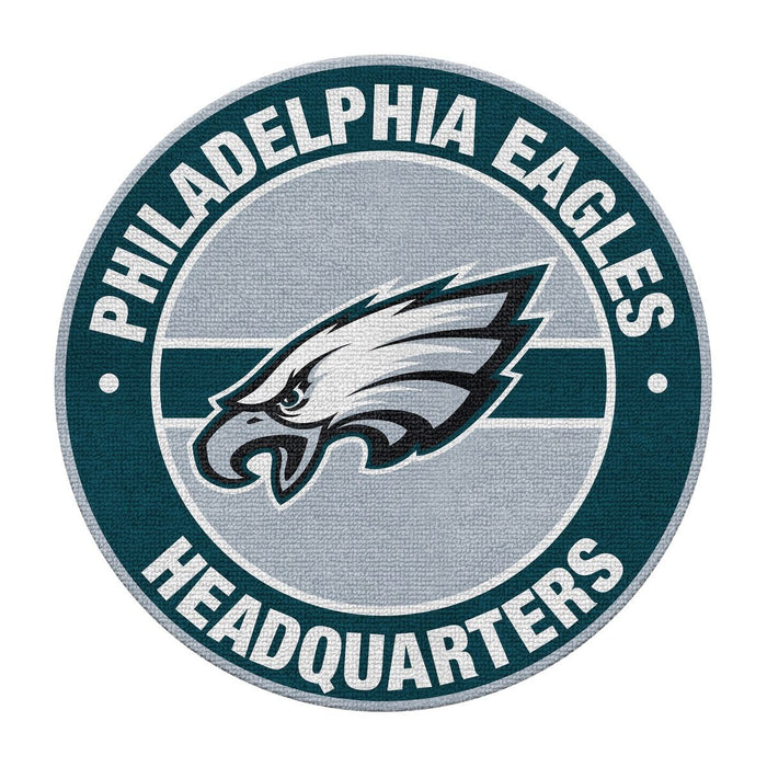 Officially Licensed NFL Round Headquarter Rugs