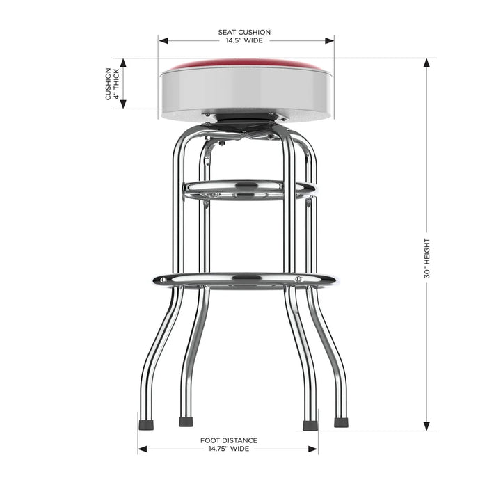 NCAA Licensed Pub Table & Two Barstool Set