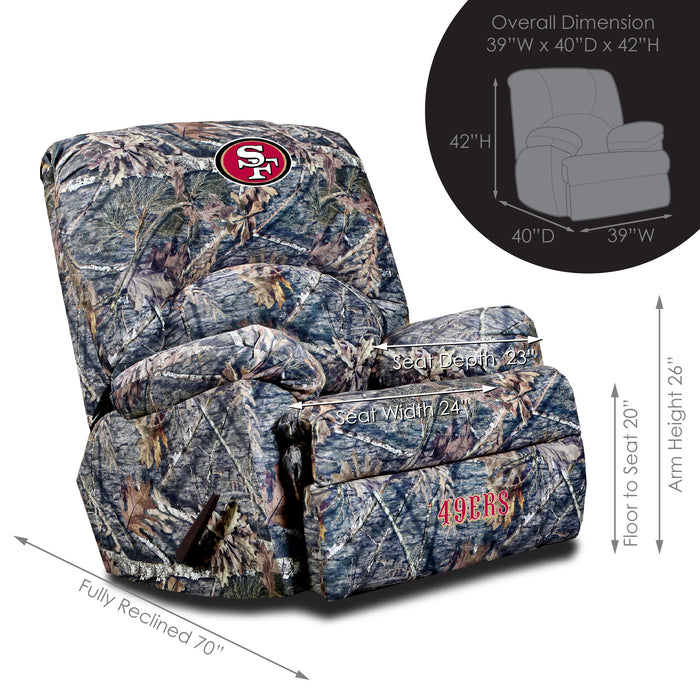 Officially Licensed NFL GM Camo Recliner