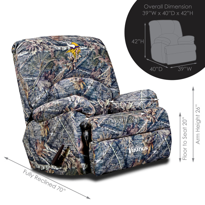 Officially Licensed NFL GM Camo Recliner