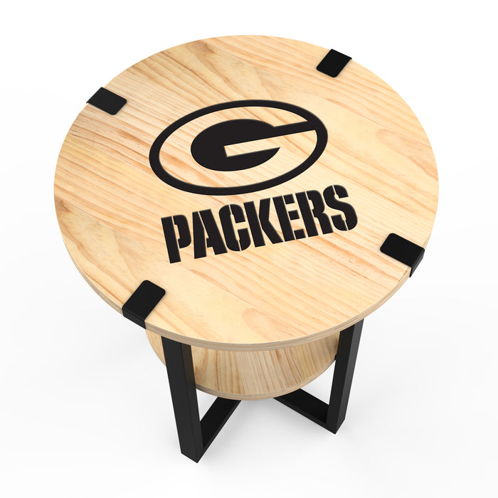 NFL Licensed Round Side Table with Charger