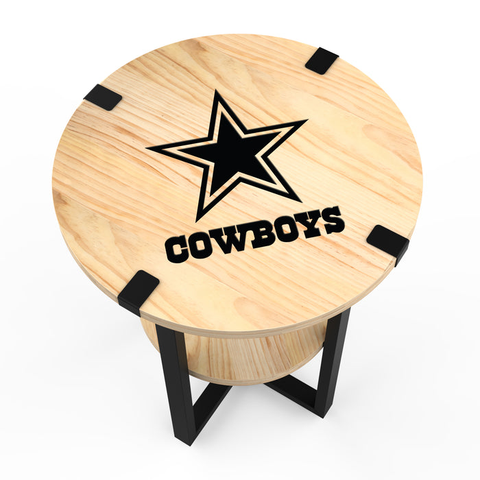 NFL Licensed Round Side Table with Charger