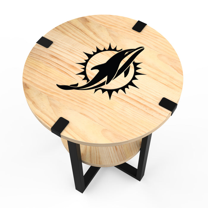 NFL Licensed Round Side Table with Charger