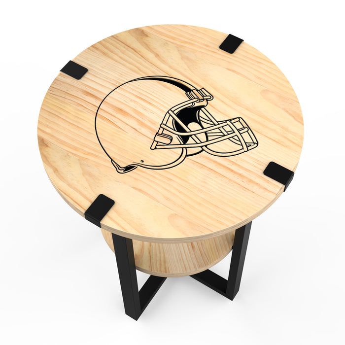NFL Licensed Round Side Table with Charger