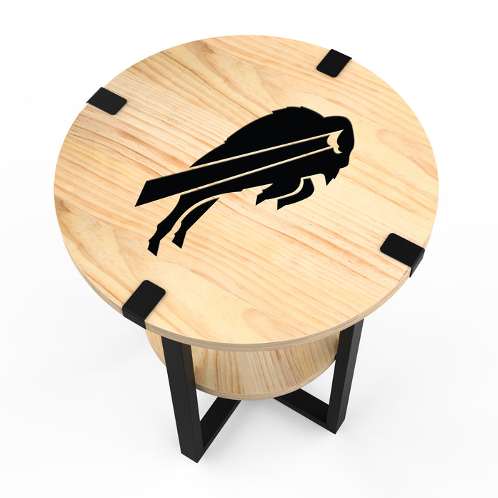 NFL Licensed Round Side Table with Charger