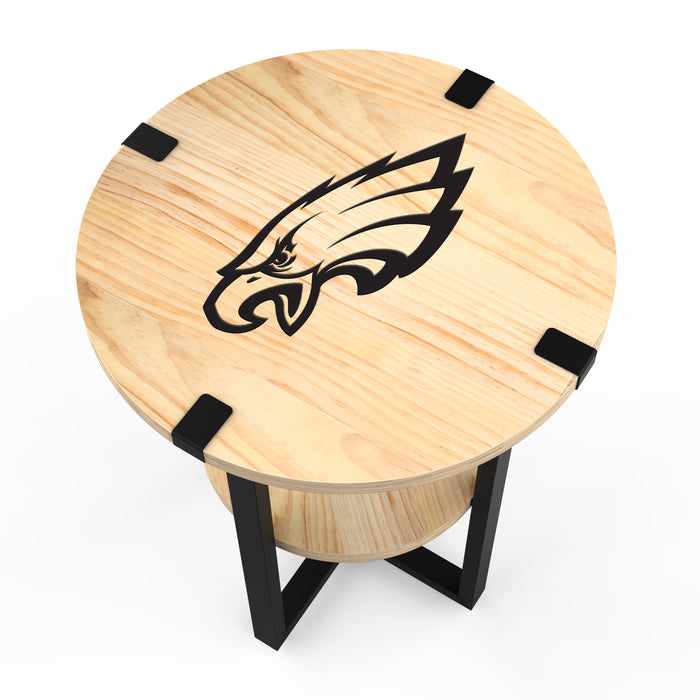 NFL Licensed Round Side Table with Charger