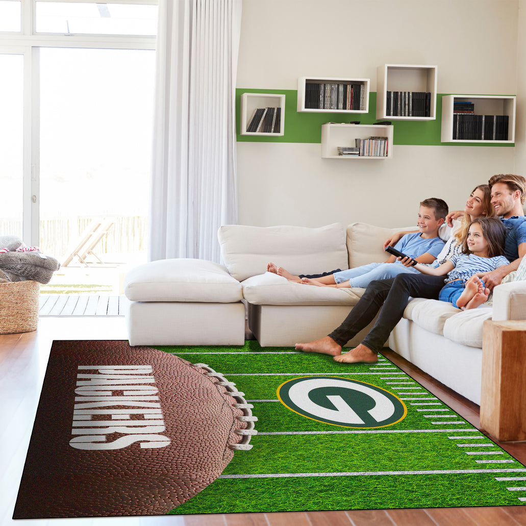 NFL Licensed 5x7 Football Field Area Rugs — Billiards.com, Inc