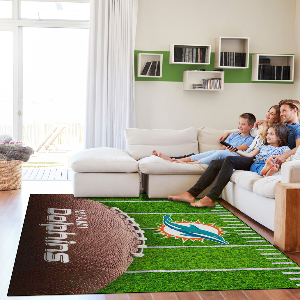 NFL Licensed 5x7 Football Field Area Rugs — Billiards.com, Inc