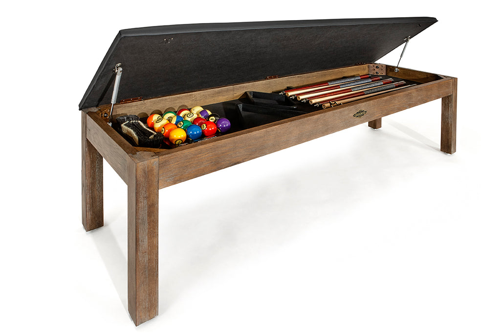 【Brunswick】Centennial ビリヤードボールと木製ラックのセット Brunswick Centennial Storage Bench — Billiards.com, Inc