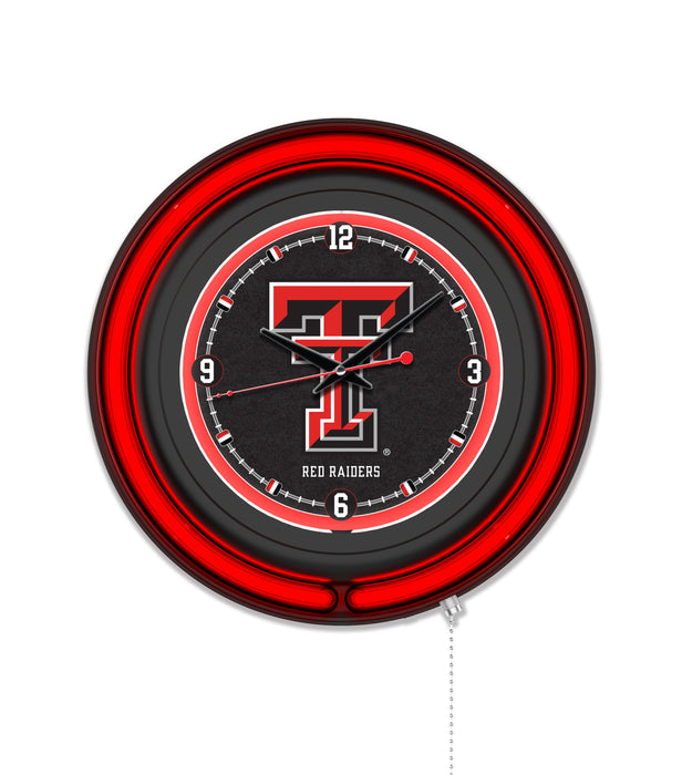 NCAA Licensed Black Case 15" Neon Clock