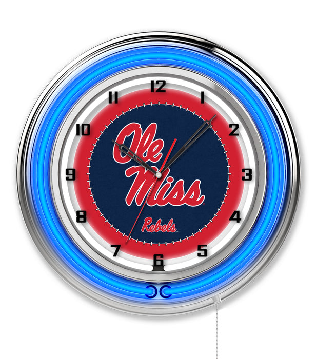 NCAA Licensed 19" Neon Clock