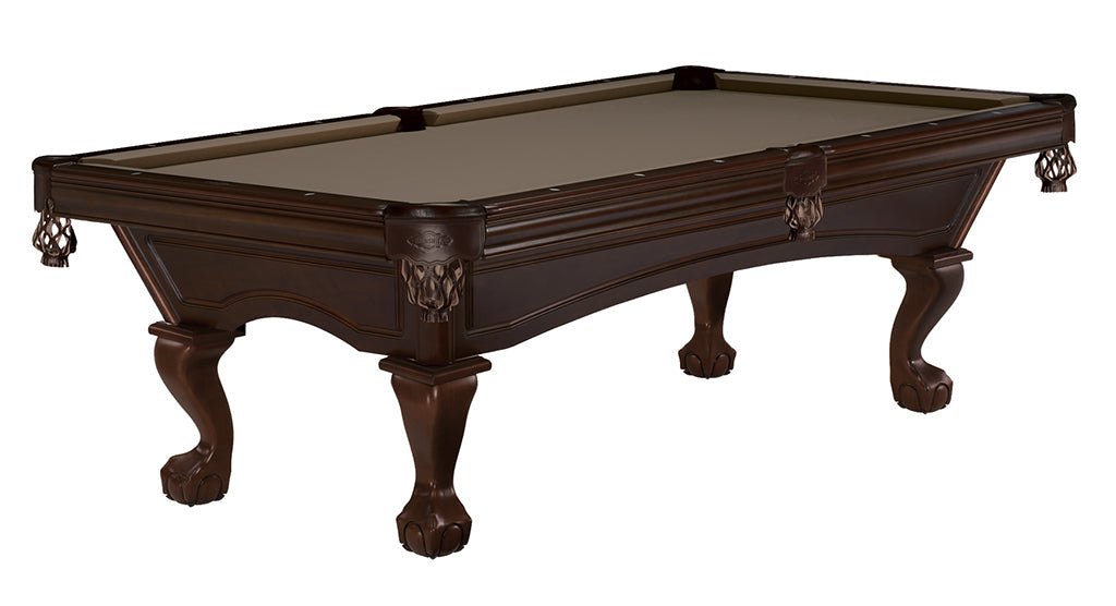 Brunswick Glenwood 7' Pool Table With Ball & Claw Leg