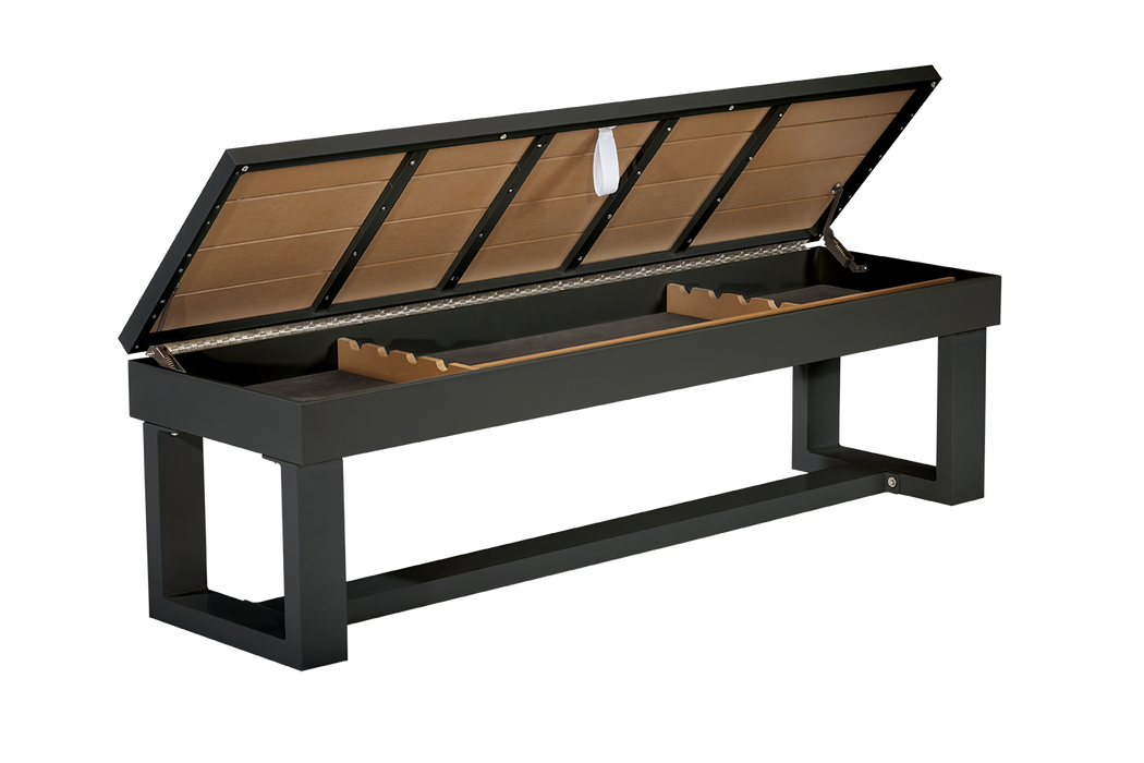 American Heritage Lanai - Obsidian Black 8' Outdoor Pool Table