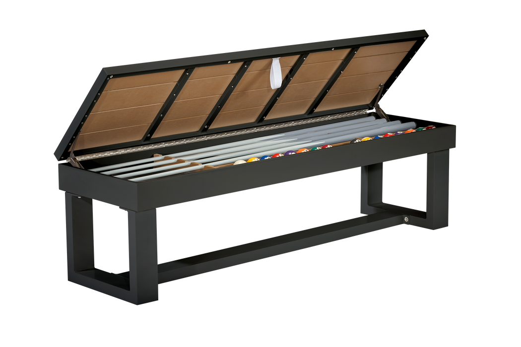 American Heritage Lanai - Obsidian Black 8' Outdoor Pool Table