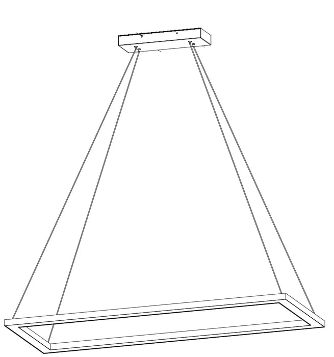 Ram Gameroom 47" LED Rectangular Game Table Light Fixture