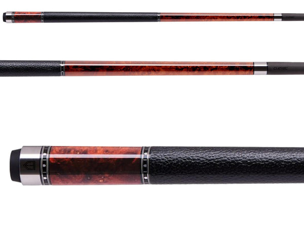 Cuetec Cynergy Truewood Mappa Burl II Leather Wrap — Billiards.com