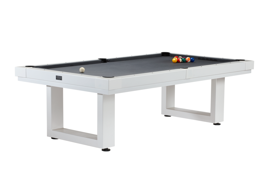 American Heritage Lanai - Pearl White 8' Outdoor Pool Table