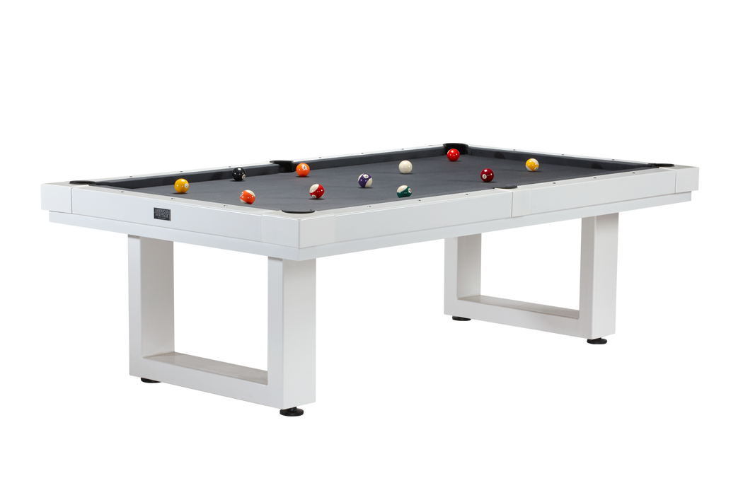 American Heritage Lanai - Pearl White 8' Outdoor Pool Table