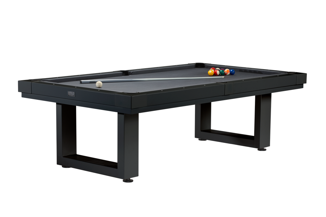 American Heritage Lanai - Obsidian Black 8' Outdoor Pool Table