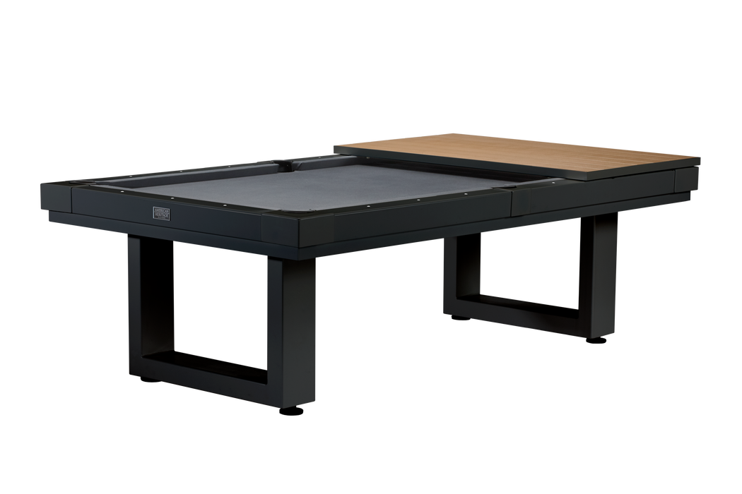 American Heritage Lanai - Obsidian Black 8' Outdoor Pool Table