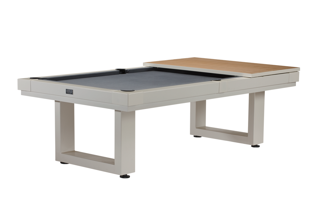 American Heritage Lanai - Oyster Grey 8' Outdoor Pool Table
