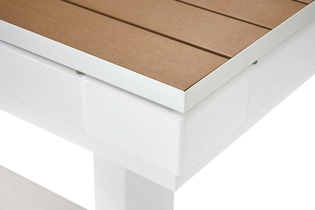 American Heritage Lanai - Pearl White 8' Outdoor Pool Table