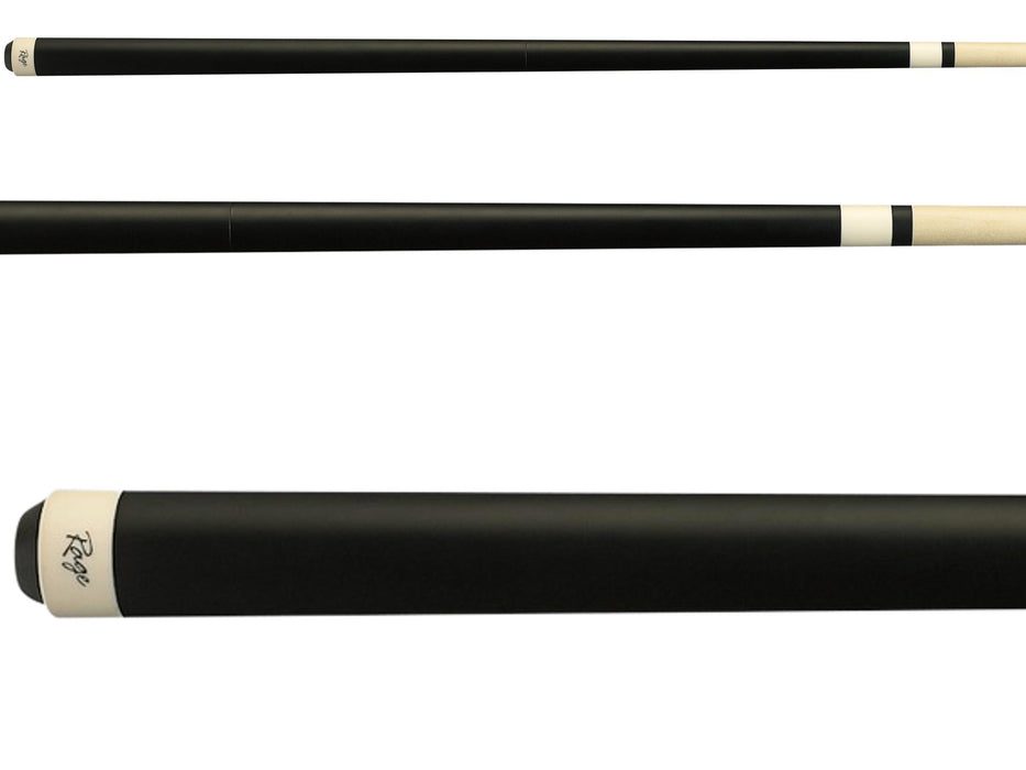 Rage RGJBHH Heavy Hitter Jump / Break Pool Cue - Matte Black, 25 Oz, Three-Piece