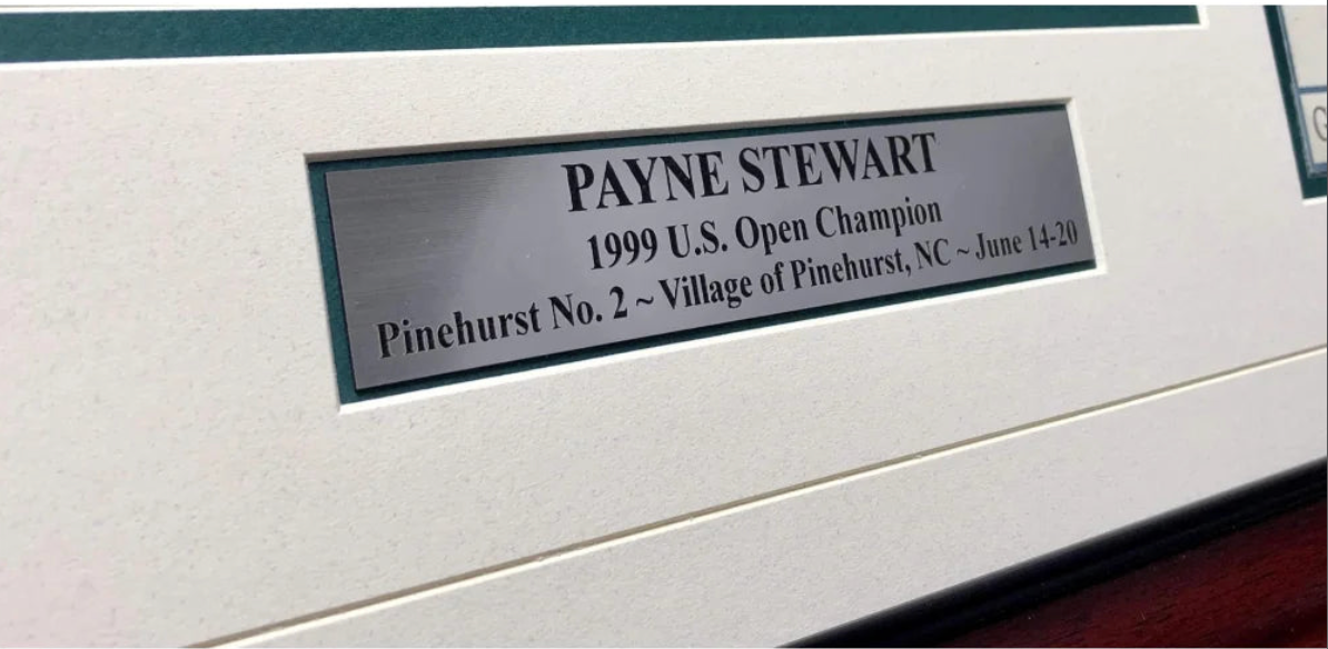 Payne Stewart Framed Authentic 1999 U.S. Open Ticket Collage COA Golf PGA US