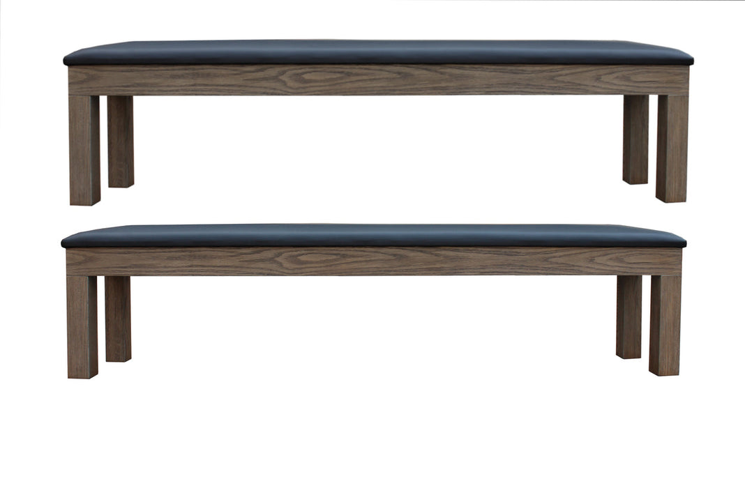 Silvered Ash Storage Bench