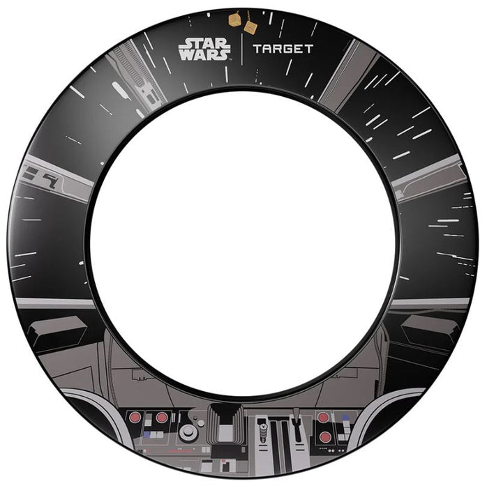 Target Star Wars Millennium Falcon Tor Steel Tip Dartboard And Surround Bundle