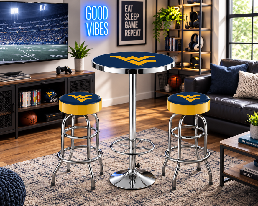 NCAA Licensed Pub Table & Two Barstool Set